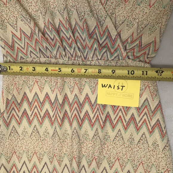 VTG Long Bodycon Womens M Ivory V-neck Sparkle Stripe Evening Gown Va Va Voom US - Picture 9 of 10